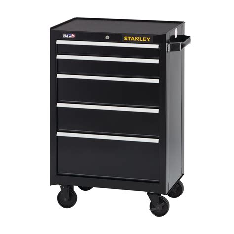 stanley 26 5 drawer steel tool chest & cabinet|stanley tool chest on wheels.